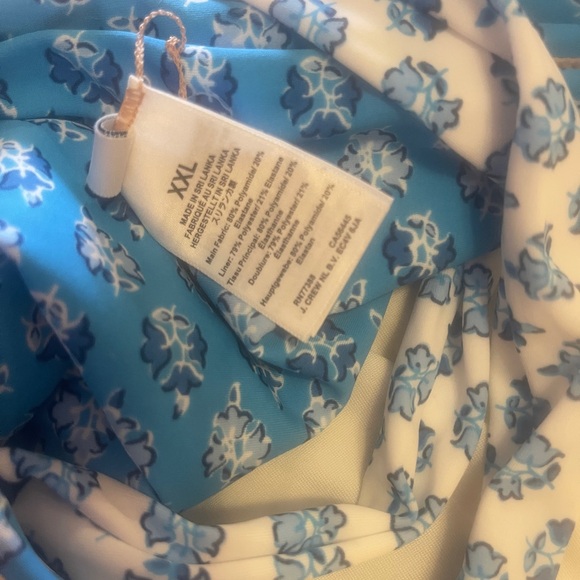 J. Crew Blue and White Mixed Print Bikini Set - Picture 5 of 5